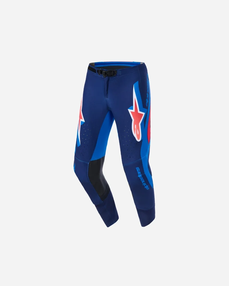 Pantalon Alpinestars Supertech Vista - Marine foncé/Corail vif/Cobalt