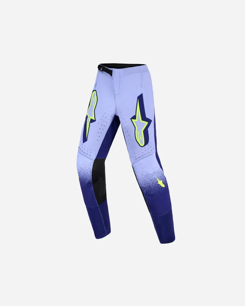 Pantalon enfant Alpinestars Supertech Scenz - Violet/Jaune Fluo