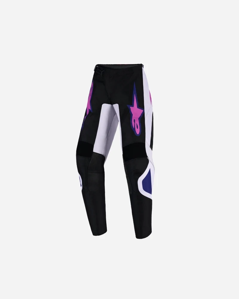 Pantalon enfant Alpinestars Fluid Grid - Noir/Gris clair/Violet