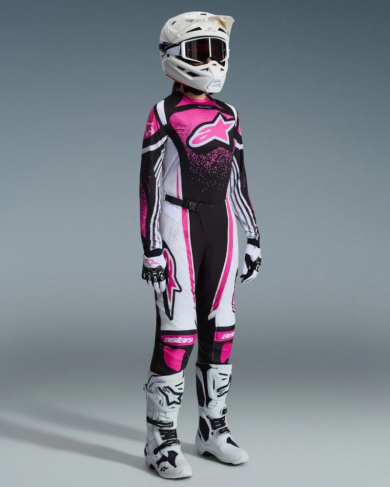 Pantalon femme Alpinestars Techstar Nomur - Noir/Blanc/Fuchsia