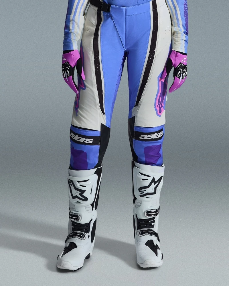Pantalon femme Alpinestars Techstar Nomur - Bleu clair/Blanc cassé/Noir