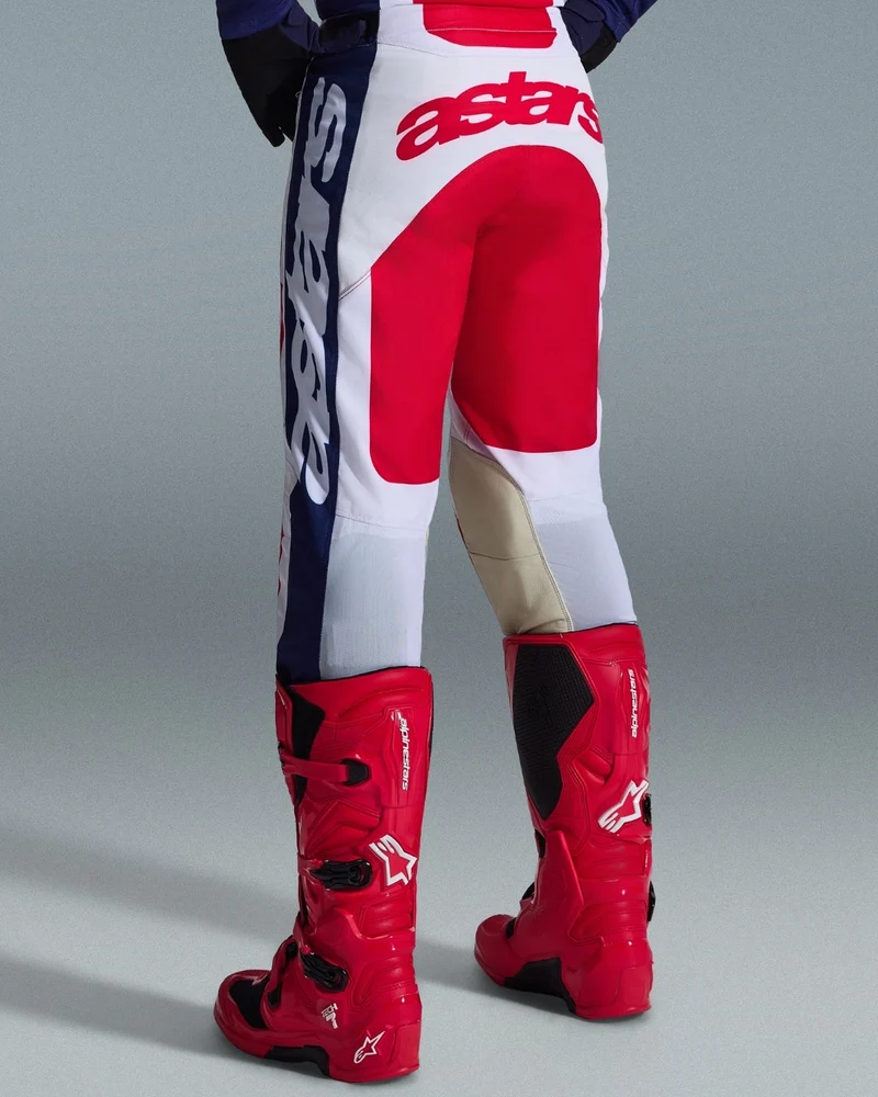 Pantalon Alpinestars Racer Riway - Blanc/Bleu/Rouge