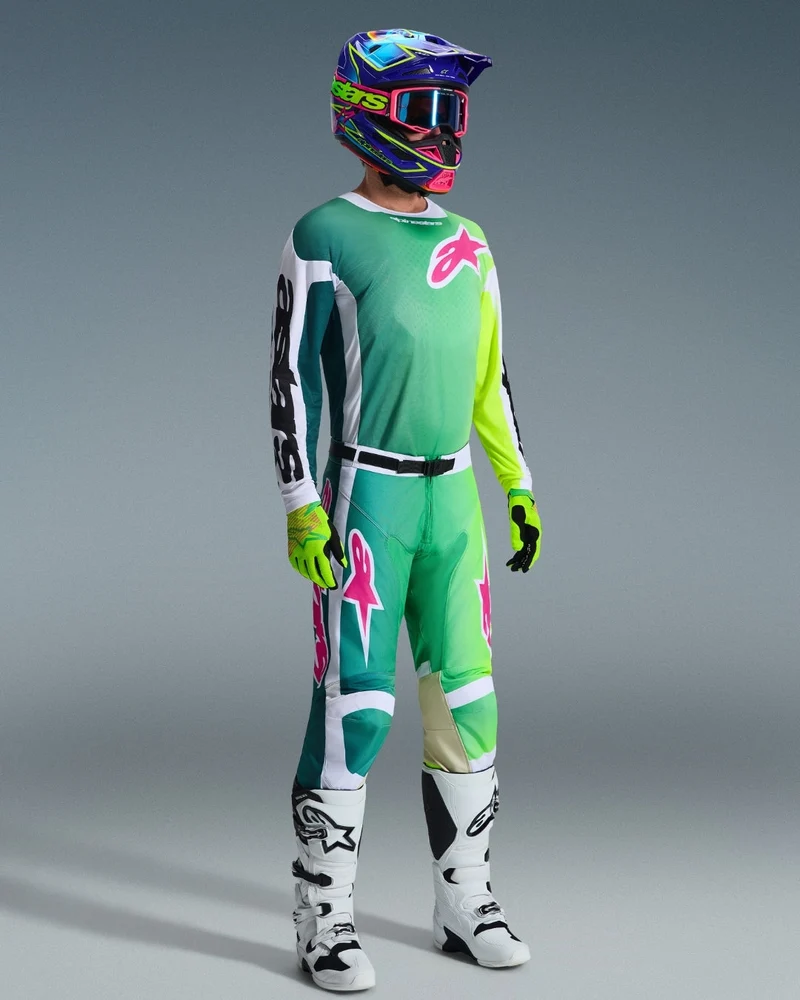 Pantalon Alpinestars Racer Portl - Vert/Blanc/Noir