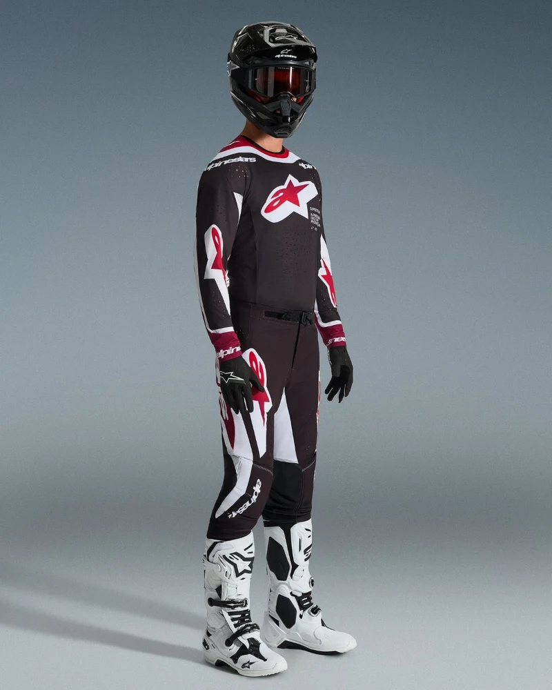 Pantalon Alpinestars Supertech Afd Vista - Noir/Rouge/Blanc
