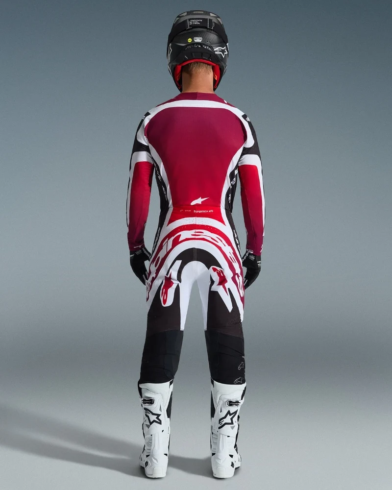 Pantalon Alpinestars Supertech Afd Vista - Noir/Rouge/Blanc