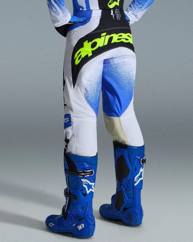 Pantalon Alpinestars Techstar Knif - Bleu UCLA/Noir/Jaune Fluo
