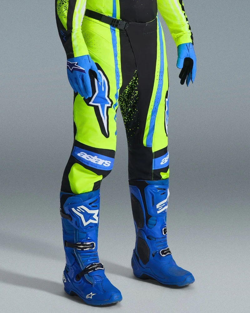 Pantalon Alpinestars Techstar Nomur - Marine foncé/Jaune Fluo/Bleu UCLA