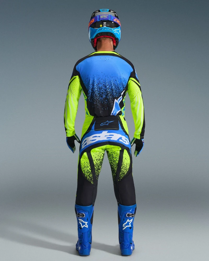 Pantalon Alpinestars Techstar Nomur - Marine foncé/Jaune Fluo/Bleu UCLA