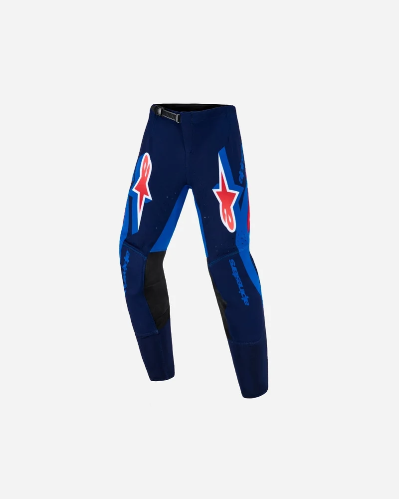 Pantalon enfant Alpinestars Supertech Vista - Marine foncé/Corail vif/Cobalt