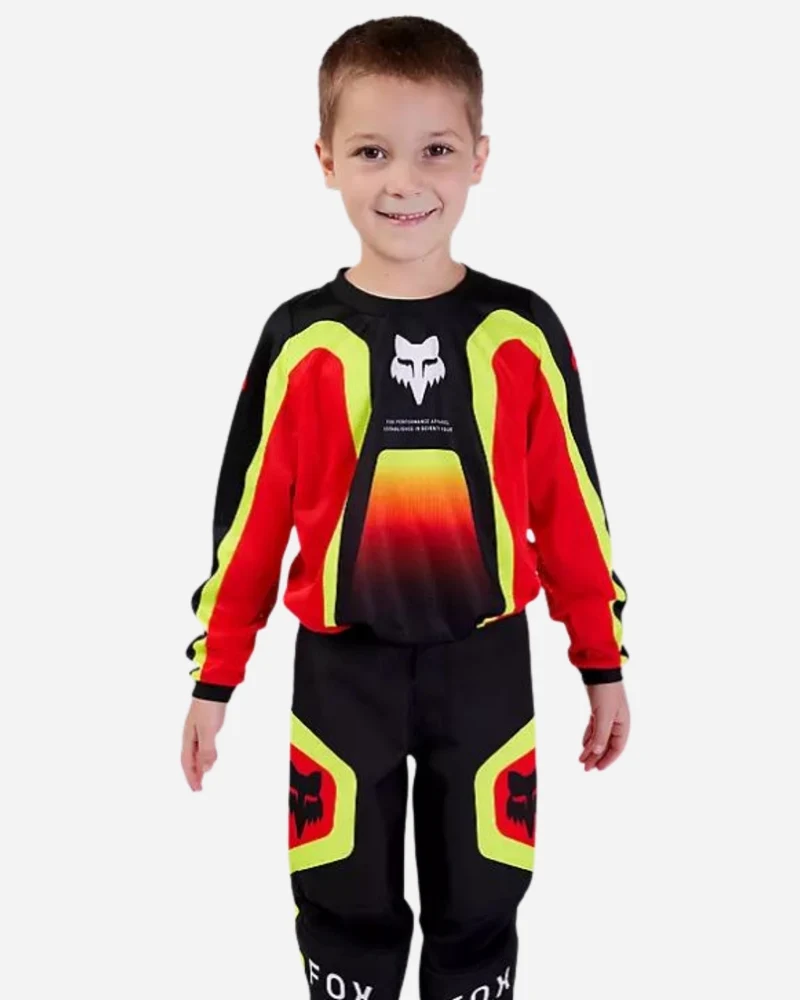 Pantalon Jeunes Fox Racing 180 Ballast - Noir/Rouge