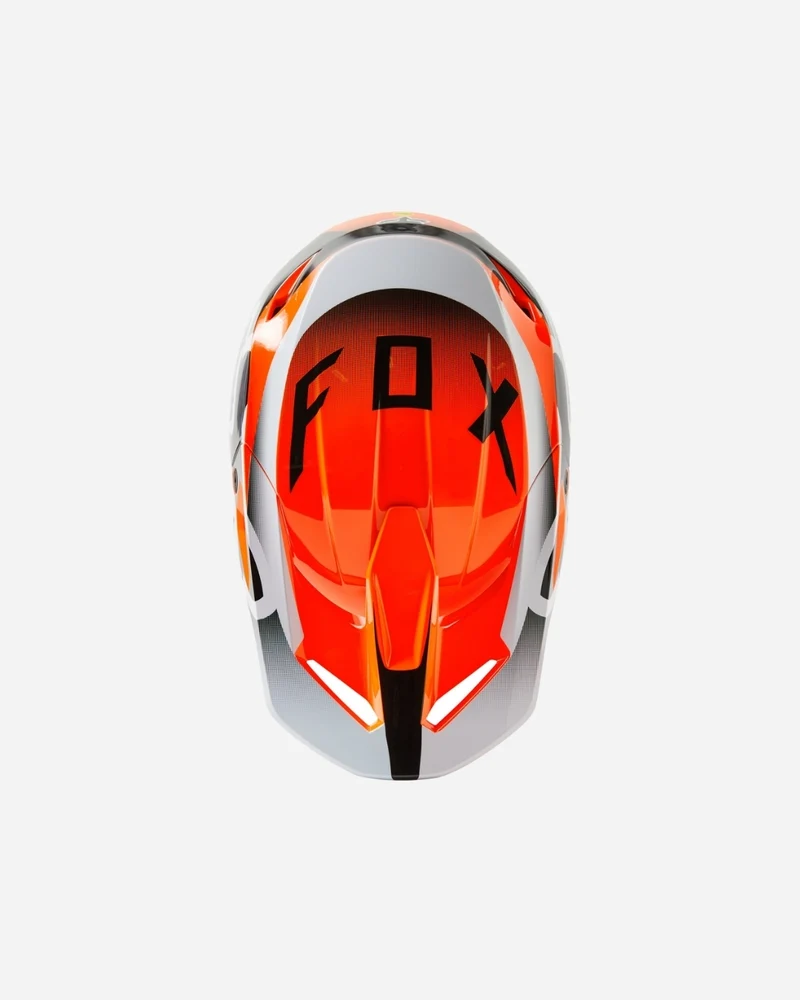 Visière Fox Racing V1 Leed - Orange fluo