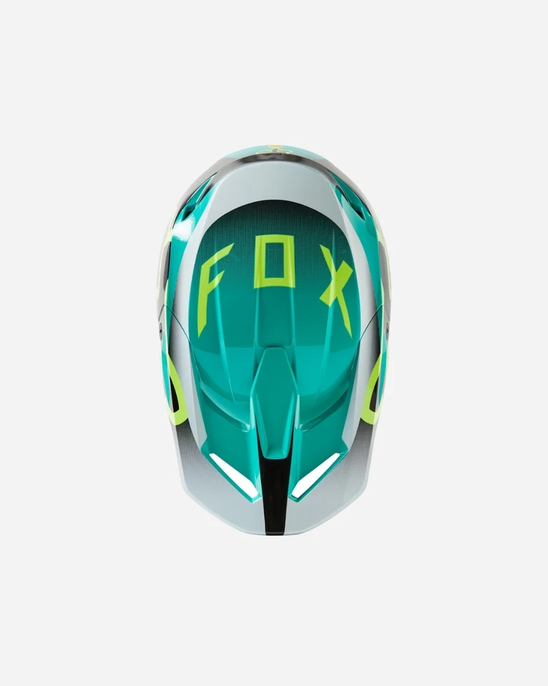 Visière Jeunes Fox Racing V1 Leed - Sarcelle