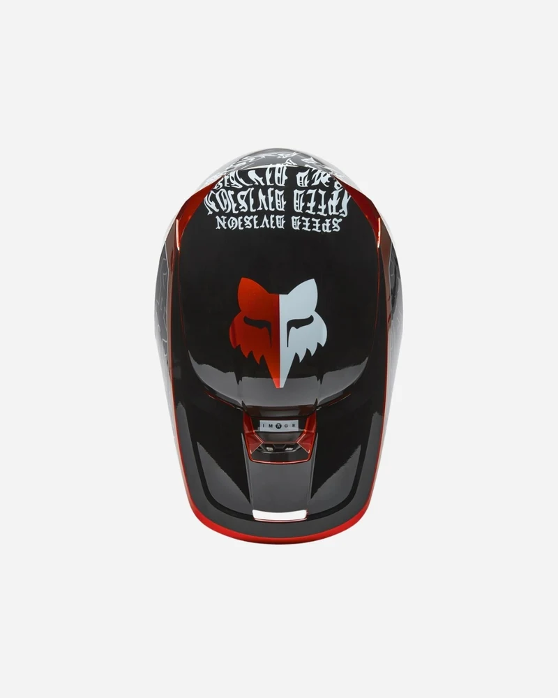 Visière Jeunes Fox Racing V1 Peril - Rouge fluo