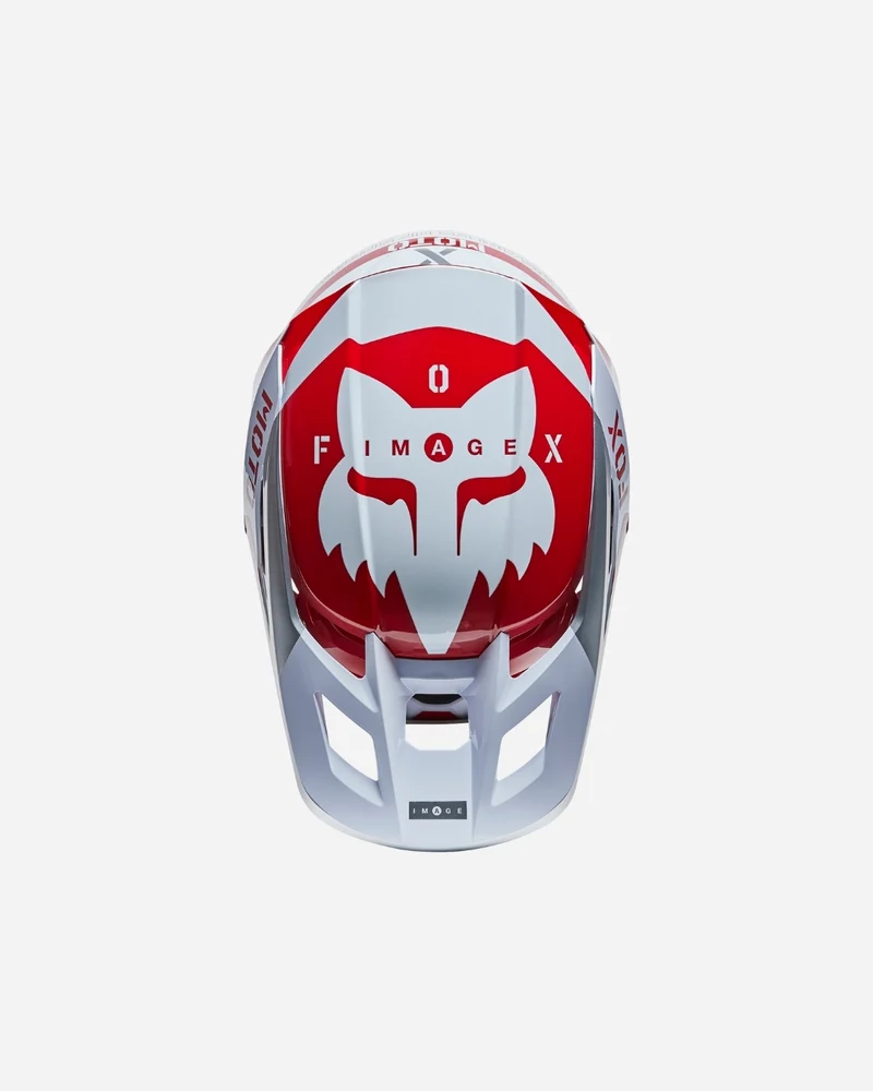 Visière Fox Racing V2 Nobyl - Rouge flamme