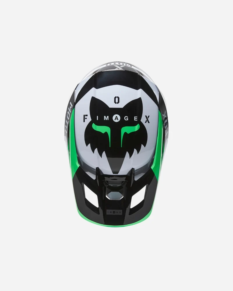 Visière Fox Racing V2 Nobyl - Blanc/Noir