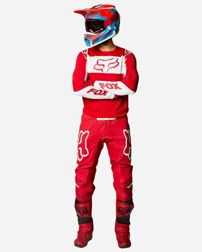 Pantalon Fox Racing Flexair Mach One - Rouge Flamme