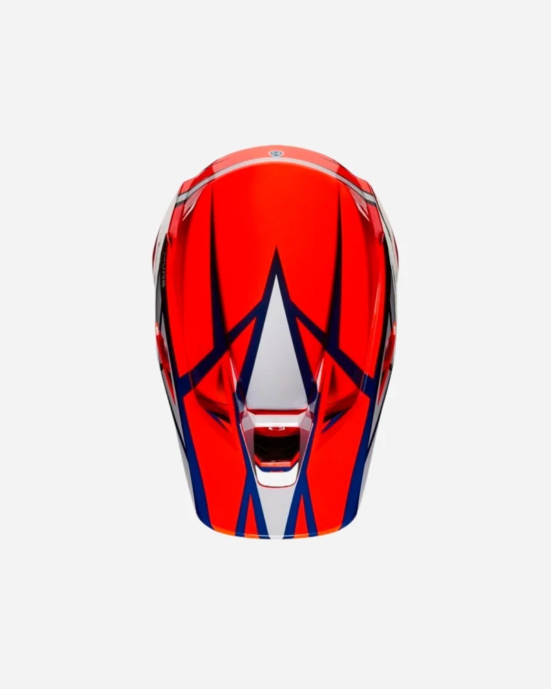 Visière Fox Racing V3 Idol - Orange/Bleu