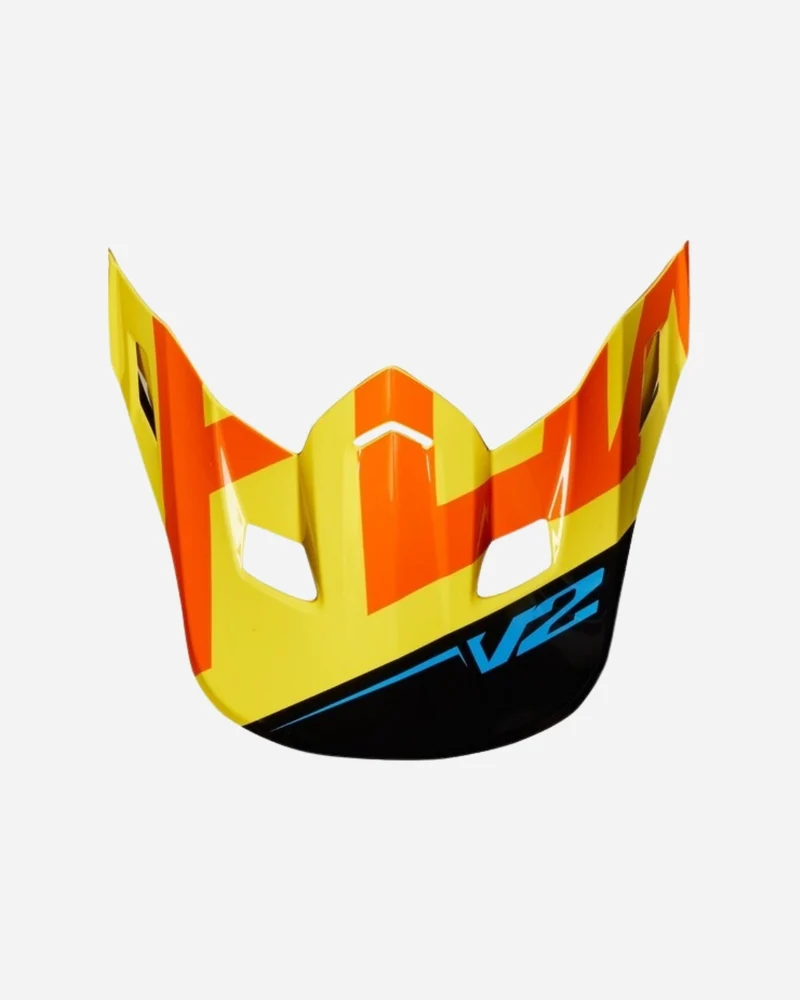 Visière Fox Racing V2 Preme - Noir/Jaune
