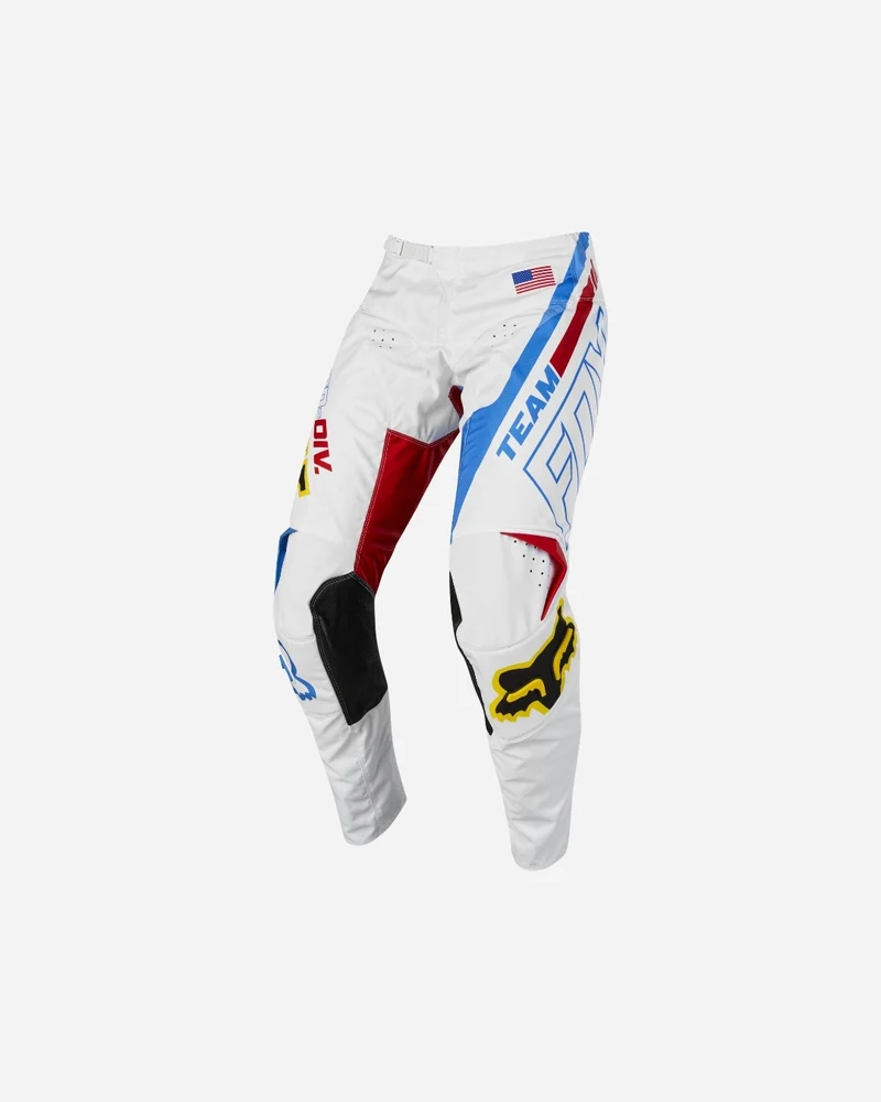 Pantalon Fox Racing 180 RWT Édition Spéciale - Blanc/Rouge/Bleu