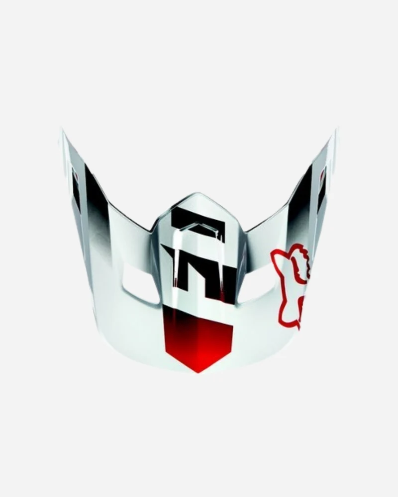 Visière Fox Racing V2 Race - Rouge/Blanc