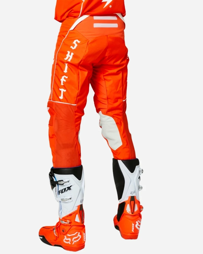 Pantalon Shift Racing Black Label Veem - Orange/Blanc