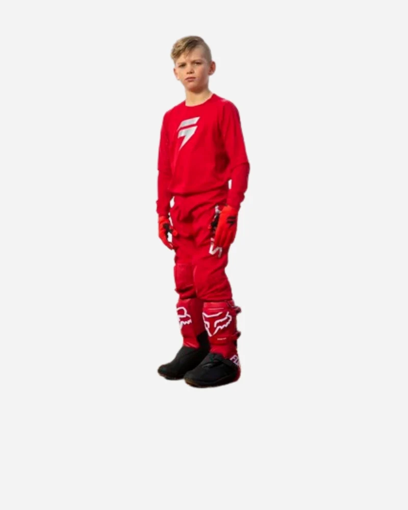 Pantalon Enfant Shift Racing 3LUE Label Bloodline - Rouge