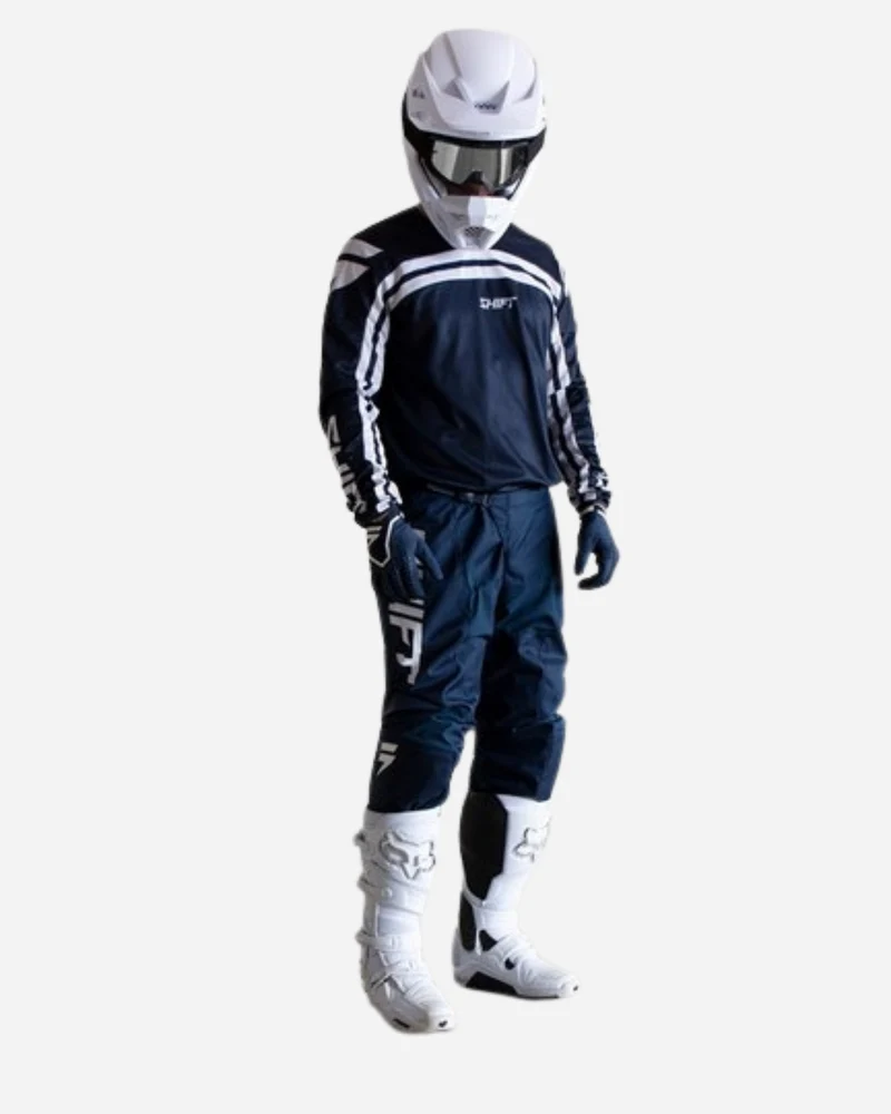 Pantalon Shift Racing WHIT3 Édition Limitée Republic - Bleu marine
