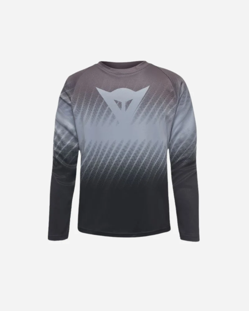 Maillot Manches Longues Enfant Dainese Scarabeo - Gris Foncé/Noir