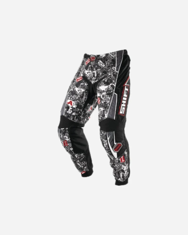 Pantalon Shift Racing Assault - Blanc/Rouge