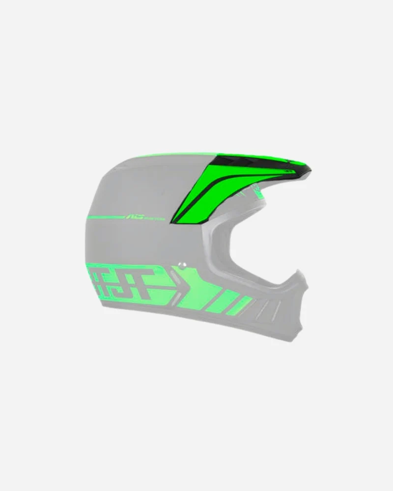 Visière JT Racing ALS 2.0 - Noir/Vert fluo