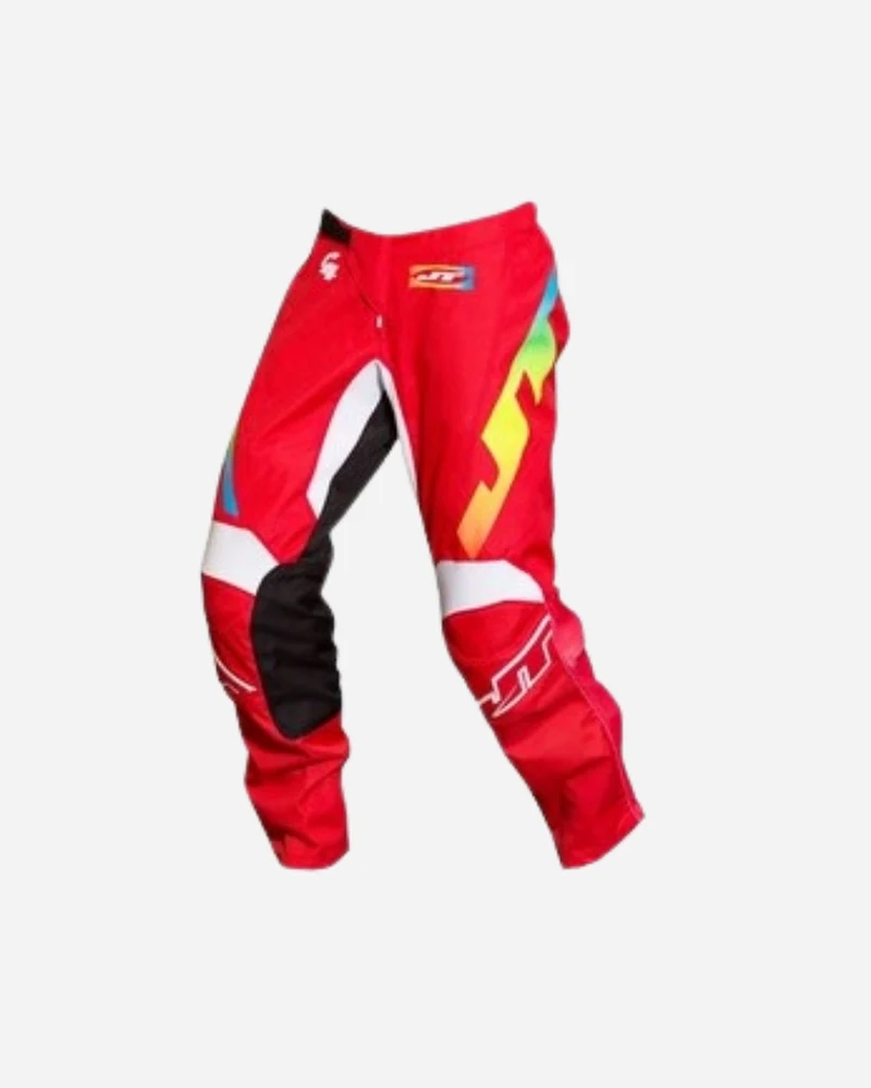 Pantalon JT Racing C4 Rasta - Rouge Multi