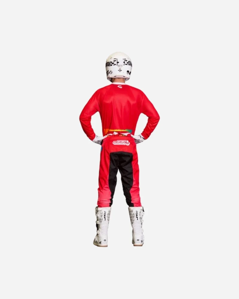 Pantalon JT Racing C4 Rasta - Rouge Multi