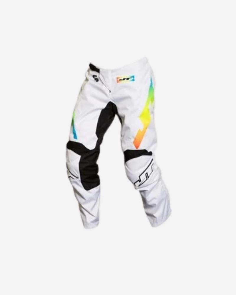 Pantalon JT Racing C4 Rasta - Blanc Multi