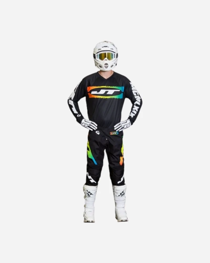 Pantalon JT Racing C4 Rasta - Noir Multi