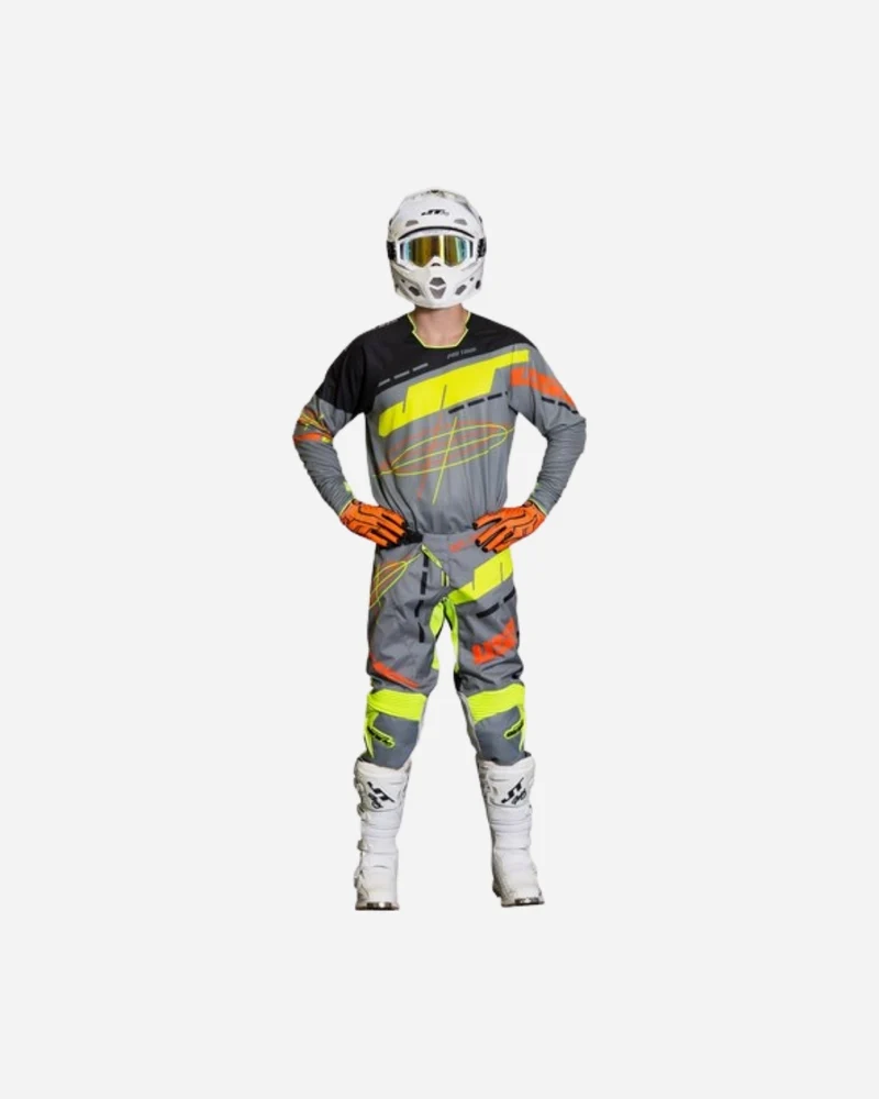 Pantalon JT Racing Hyperlite Blueprint - Gris/Jaune