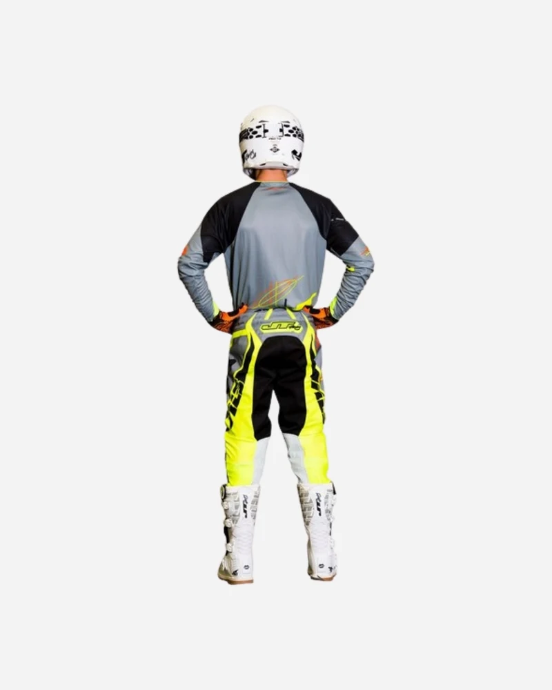 Pantalon JT Racing Hyperlite Blueprint - Gris/Jaune