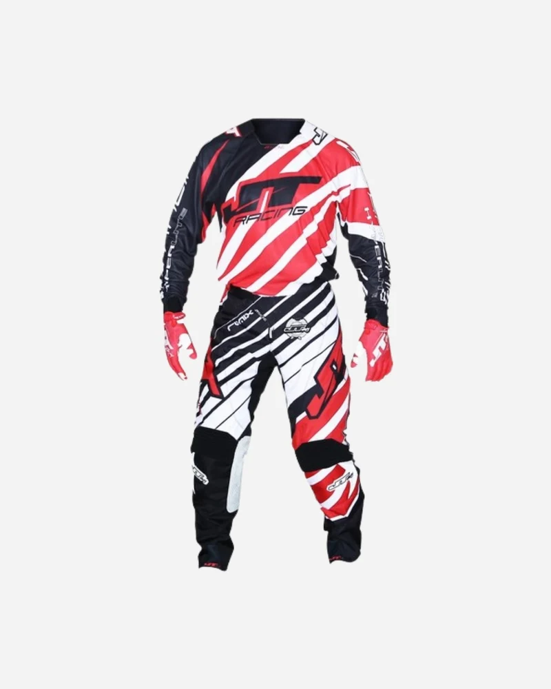 Pantalon JT Racing Hyper Lite - Noir/Rouge/Blanc