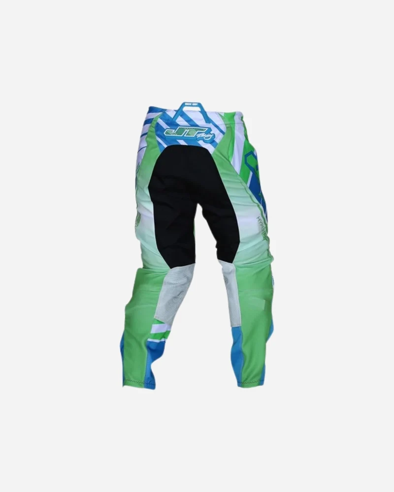 Pantalon JT Racing Hyper Lite - Cyan/Vert/Blanc