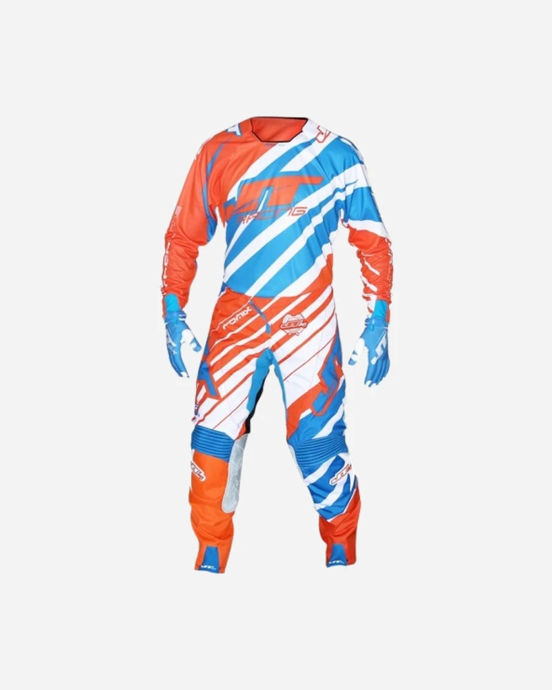 Pantalon JT Racing Hyper Lite - Orange/Cyan/Blanc
