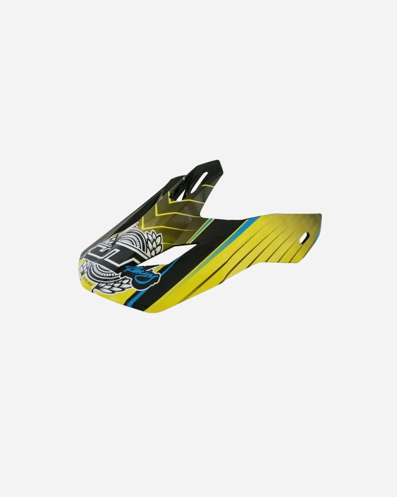 Visière JT Racing ALS 2.0 - Noir/Chartreuse/Cyan