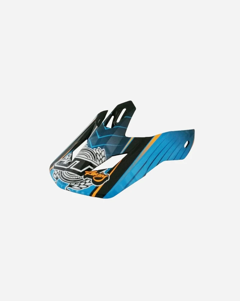 Visière JT Racing ALS 2.0 - Noir/Cyan/Orange