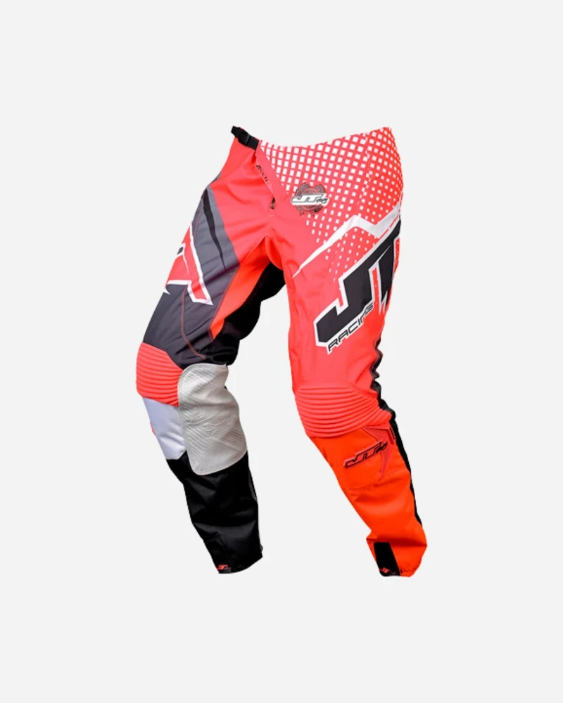 Pantalon JT Racing Hyper Voltage - Rouge/Blanc
