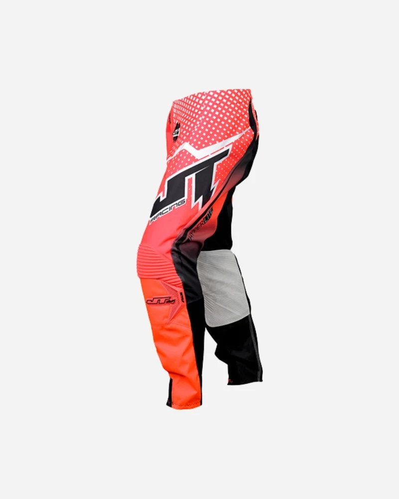 Pantalon JT Racing Hyper Voltage - Rouge/Blanc