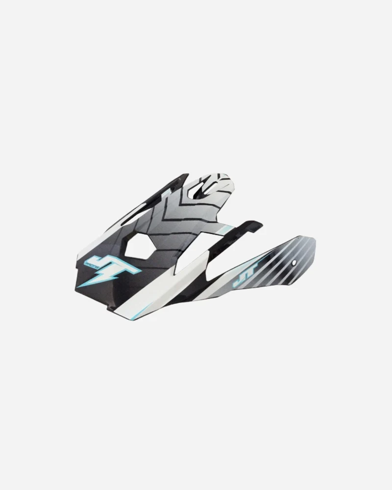 Visière JT Racing ALS 1.0 - Noir/Cyan