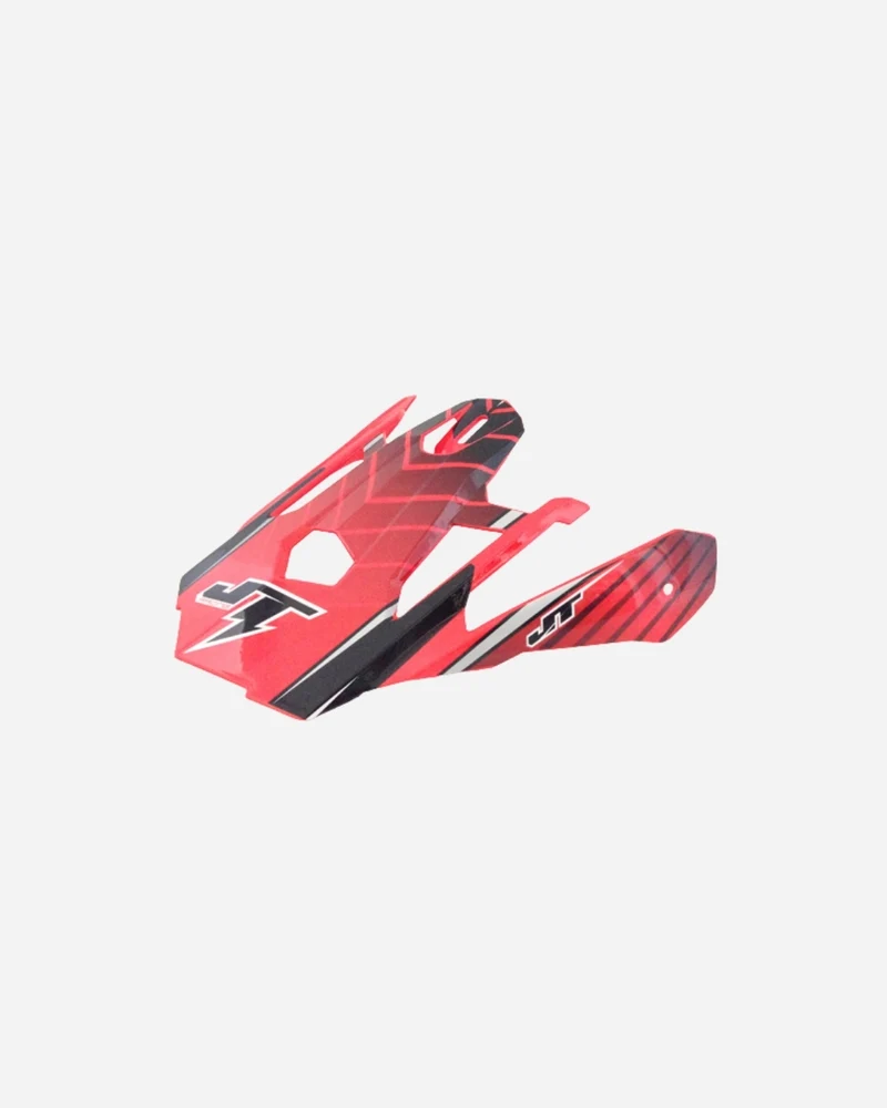 Visière JT Racing ALS 1.0 - Rouge/Blanc/Noir