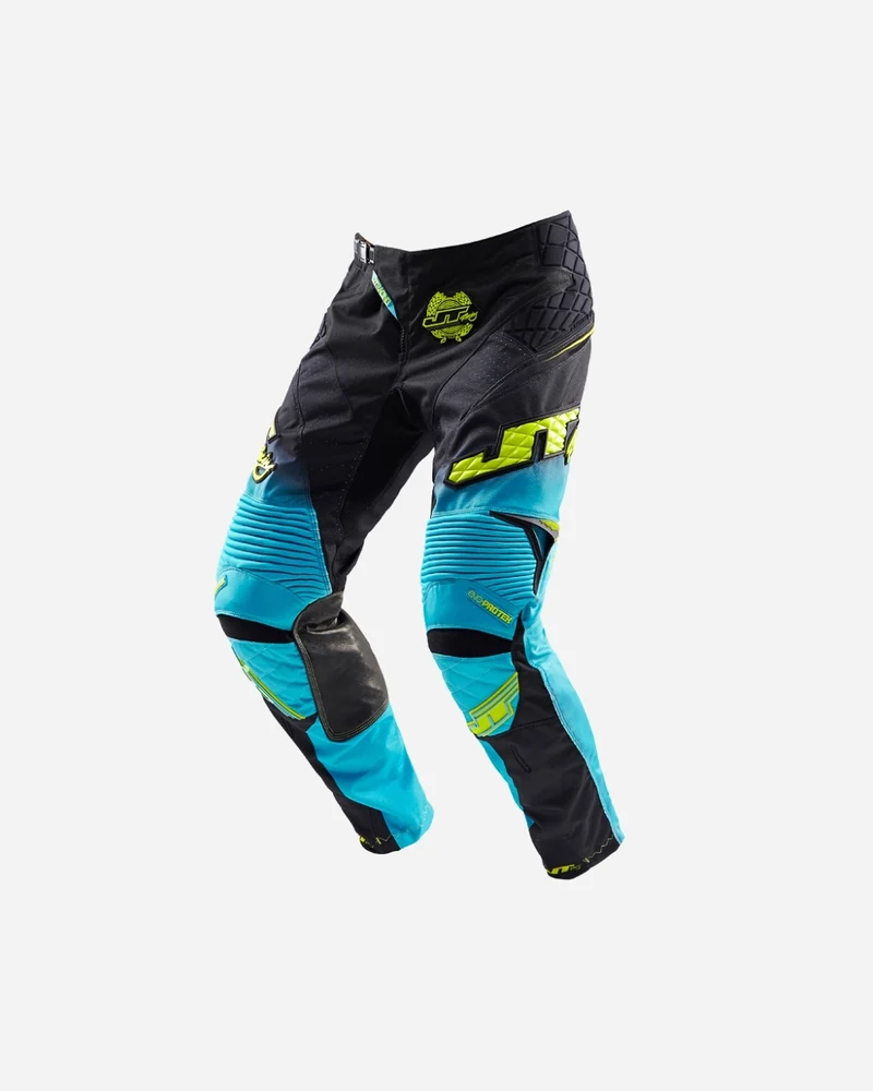 Pantalon JT Racing Protek V - Noir/Cyan