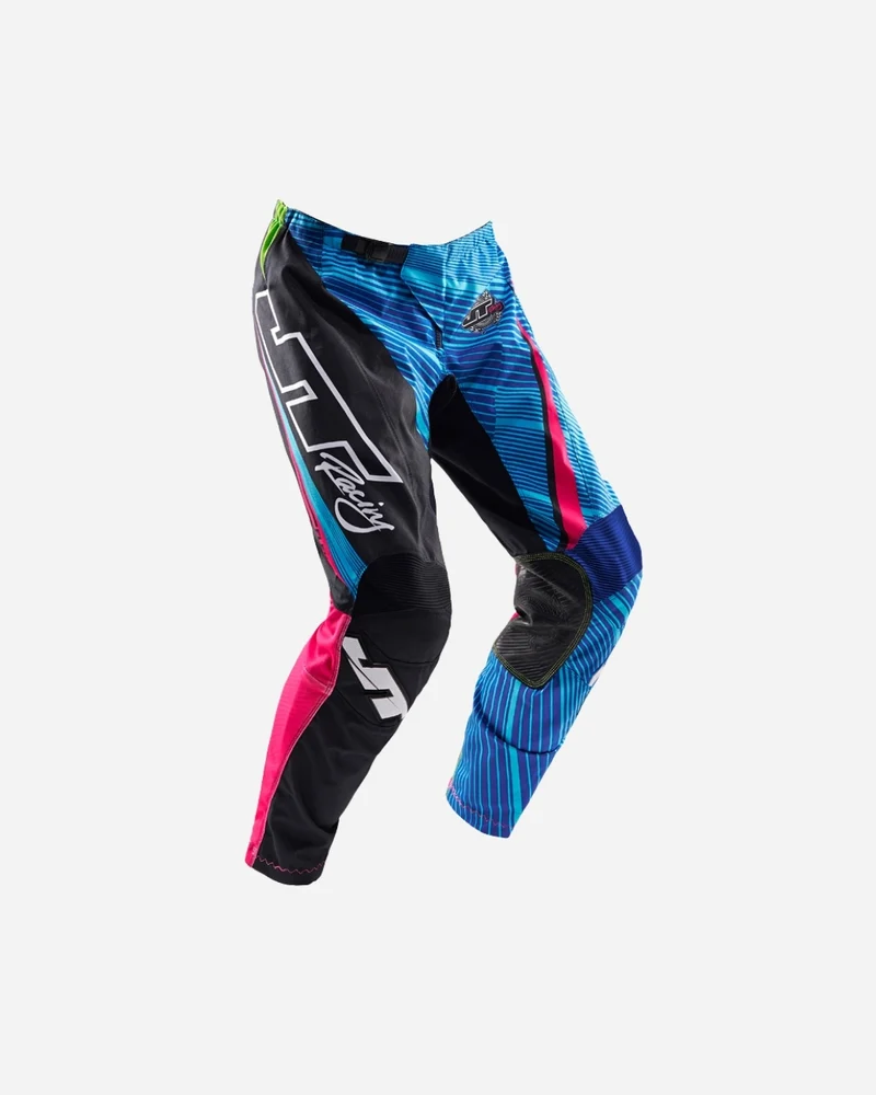 Pantalon JT Racing Flex - Noir/Bleu/Rose