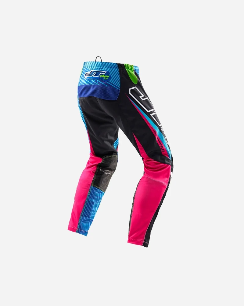 Pantalon JT Racing Flex - Noir/Bleu/Rose