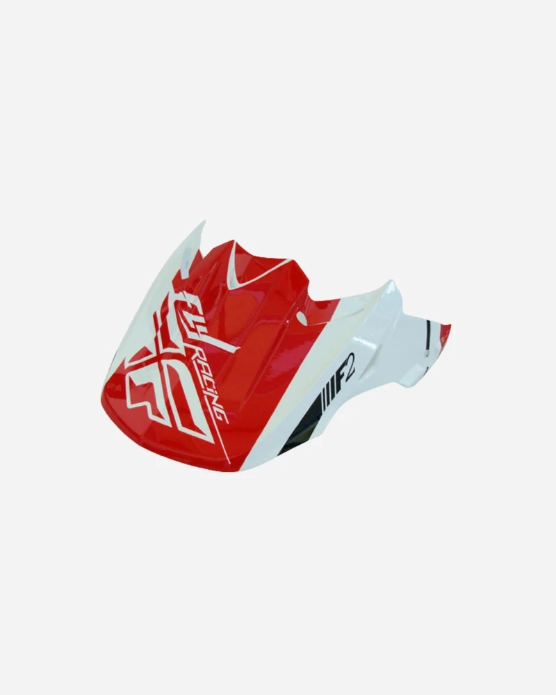 Visière Fly Racing F2 - Canard Blanc/Rouge