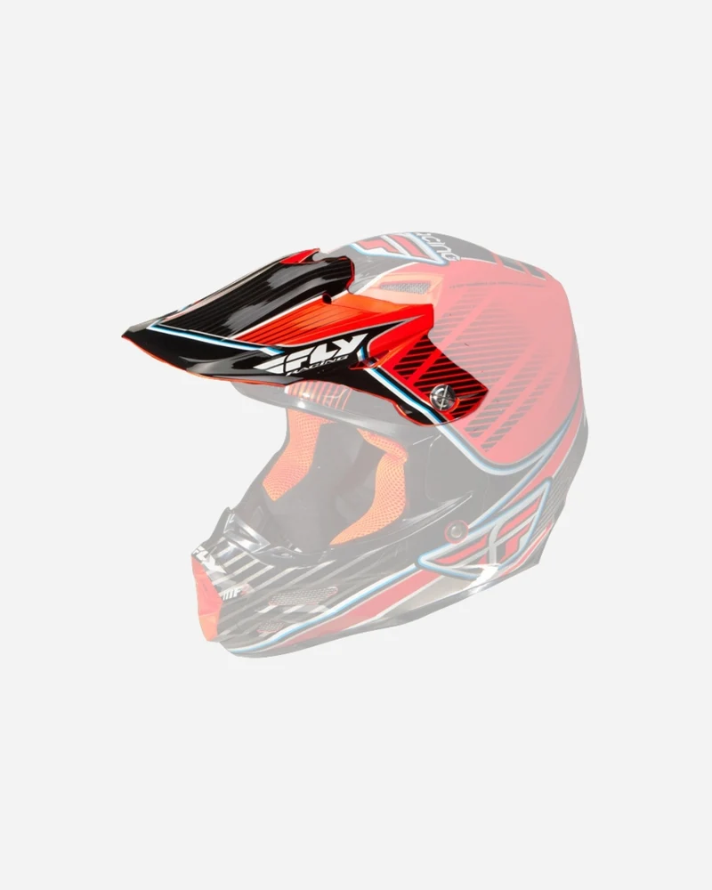 Visière Fly Racing F2 - Orange Canard/Noir